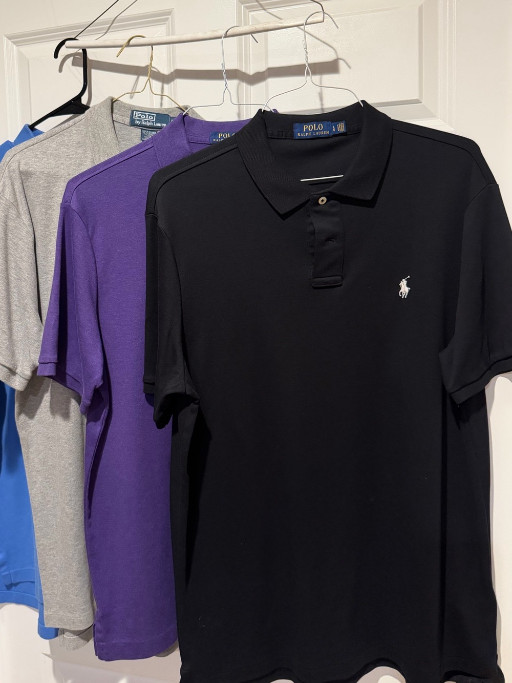 Polo by Ralph Lauren Black Polo Shirt with Embroidered Pony
